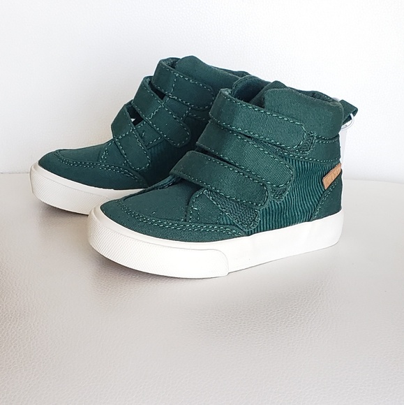 Old Navy toddler canvas & cord high top sneakers - Picture 1 of 5